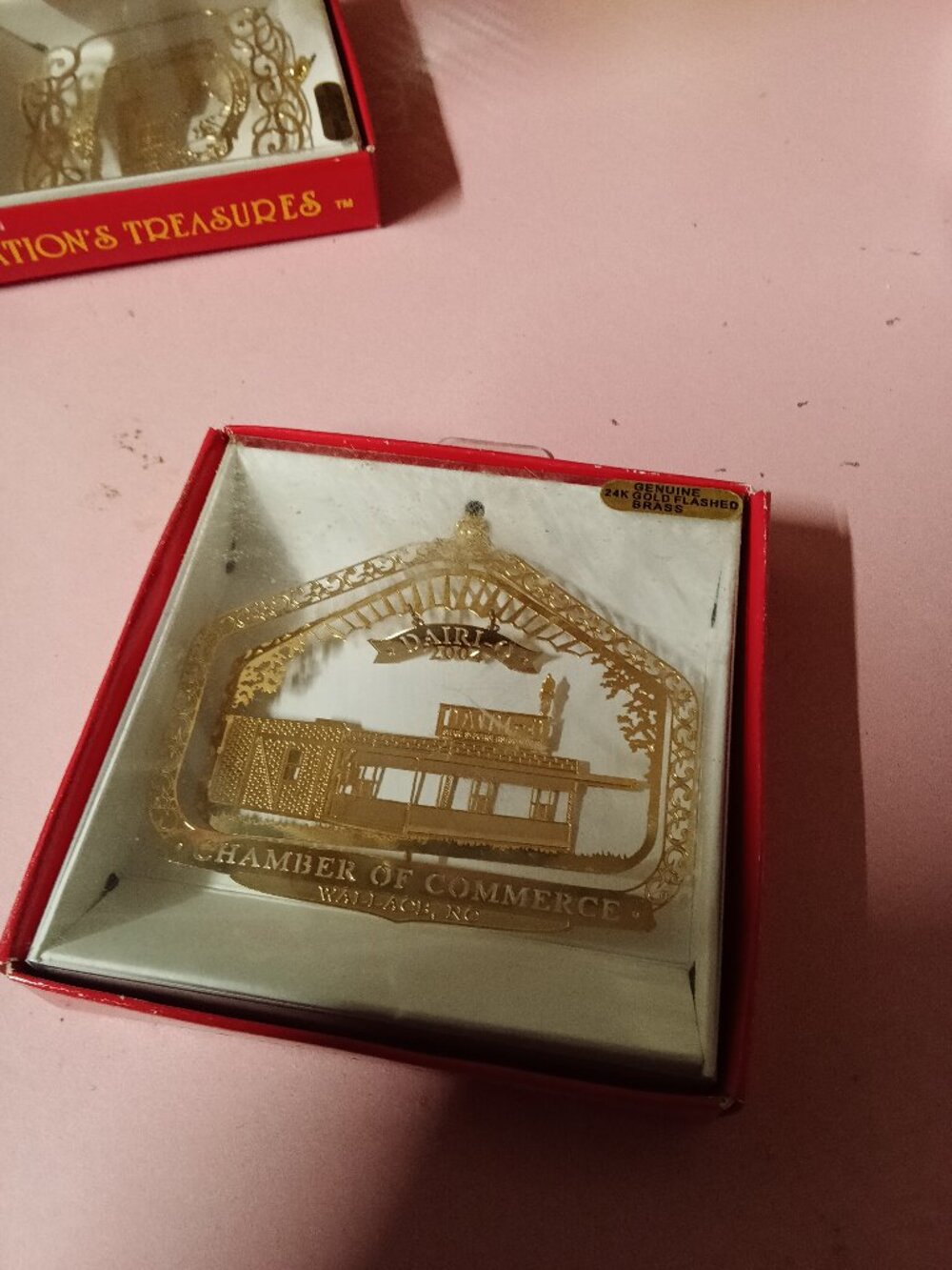 Nation's Treasures 24K Gold Flashed Brass Ornament